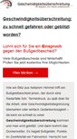 Mobile Screenshot of geschwindigkeitsueberschreitung.net